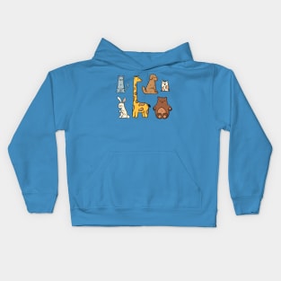 Animal flat Cute Illustration Kids Hoodie